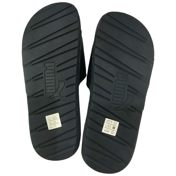 NWT PUMA MSRP $51.99 COOL CAT 2.0 V SPORT MEN'S NAVY BLUE SLIP ON SLIDES SANDALS - Picture 4 of 4